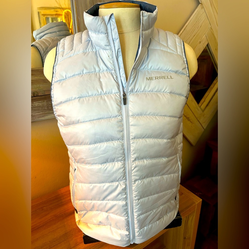 Merrell Light Blue Puffer Vest